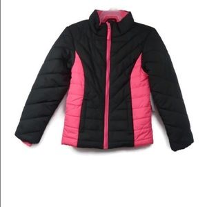 Girl Black & Pink jacket Size M(5-6)